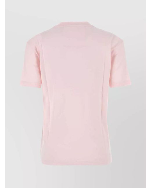 Givenchy Pink Logo-Embroidered Cotton T-Shirt