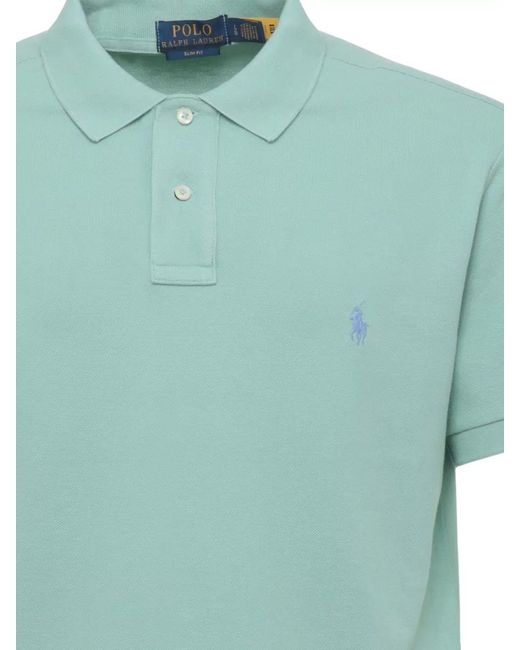 Ralph Lauren Green Cotton Short-Sleeve Polo Shirt for men