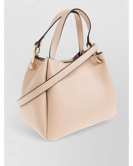 Furla Natural Mini Bag Adjustable Strap Top Handle