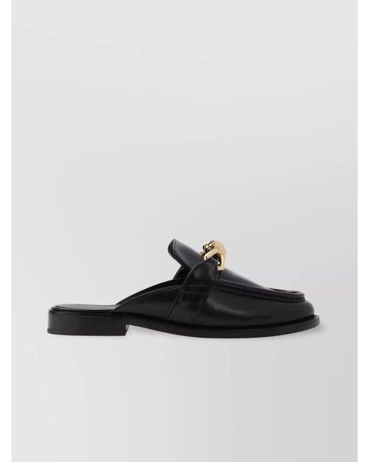 Bottega Veneta Black Astaire Loafers With Metal Knot Detail
