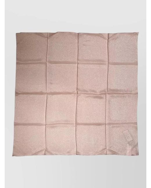 Dolce & Gabbana Pink Silk Blend Square Foulard Scarf 87 Cm for men