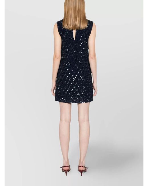 P.A.R.O.S.H. Blue Mini Dress