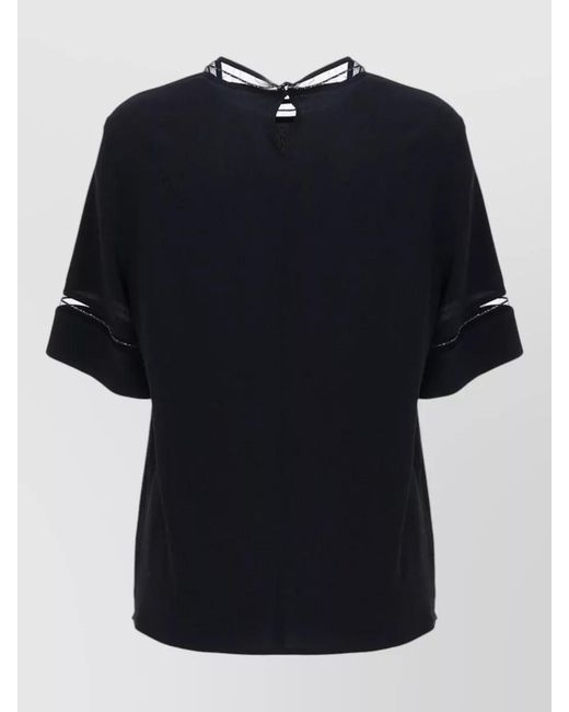 Fabiana Filippi Black Silk Blend Blouse