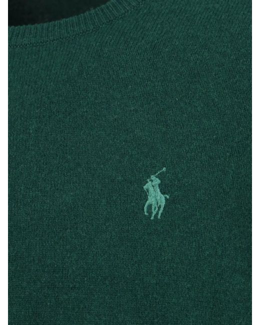 Polo Ralph Lauren Green Wool Crewneck Jumper for men