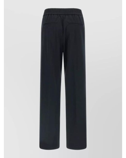 Peserico Blue Punto Luce Trousers Side Stripe Detail