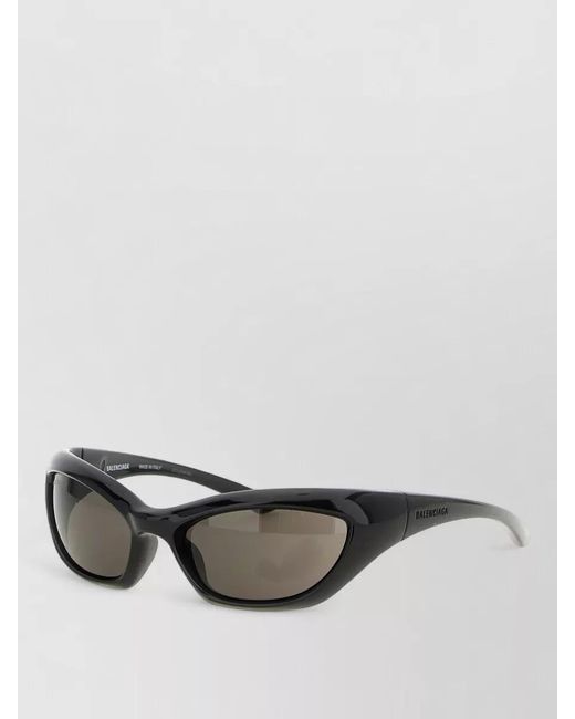 Balenciaga Gray Racer Sunglasses Rectangular Frame Tinted Lenses for men