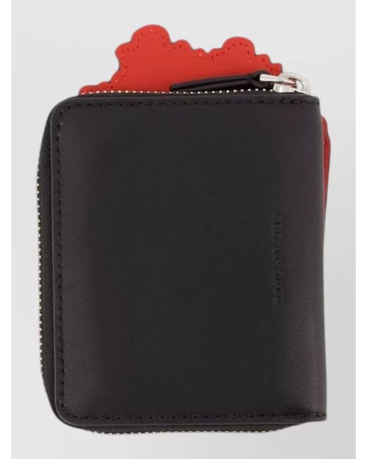 Marc Jacobs Red Leather Slim Compact Wallet