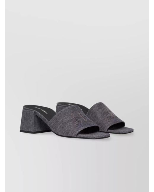Courreges Multicolor Block Heel Sandals
