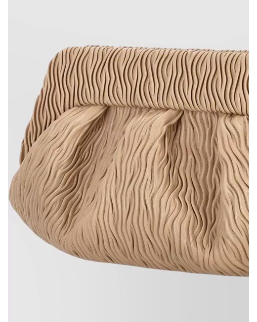THEMOIRÈ Natural Tia Clutch Soft Structure Pleated Texture