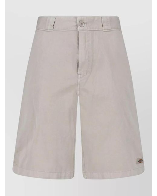 Dickies Gray Straight Shorts Belt Loops Side Pockets for men