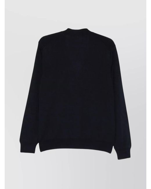 Maison Kitsuné Blue Wool Regular-Fit Cardigan for men