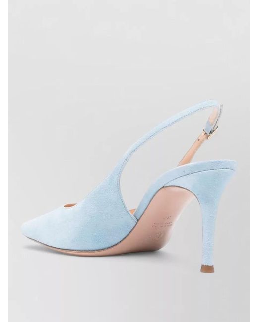 Roberto Festa White High Heel Slingback Square Toe Pumps