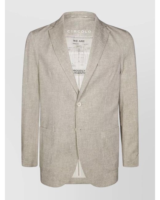 Circolo 1901 Metallic Pockets Front Piquet Jacket for men
