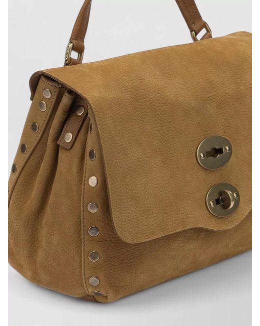 Zanellato Brown Postina Small Tote Bag Adjustable Strap