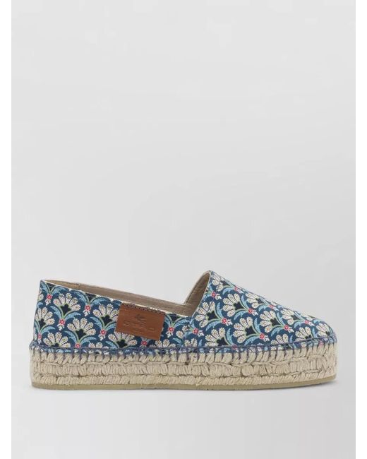 Etro Blue Cotton Espadrilles