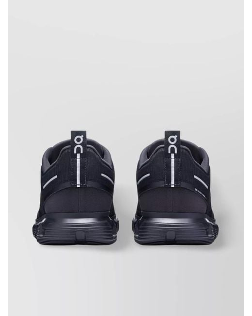 On Shoes Blue Paneled Low-Top Sneakers for men