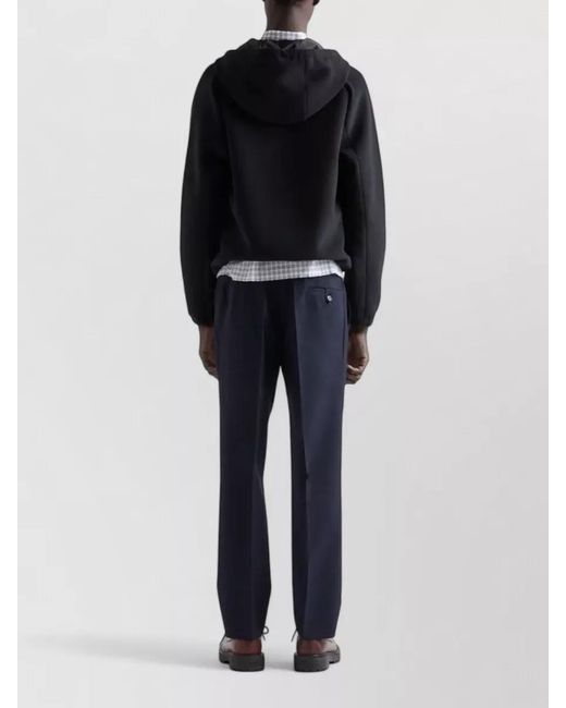 Prada Blue Technical Hooded Jacket for men