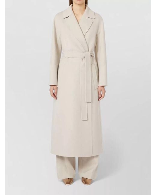 Max Mara Natural Wool Single Breasted Coat