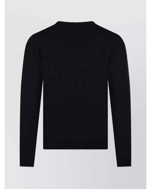 Roberto Collina Blue Wool Crew-Neck Jumper for men