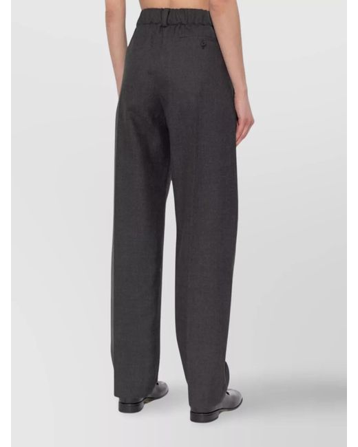 Givenchy Blue Wool Pleated Tailored Trousers
