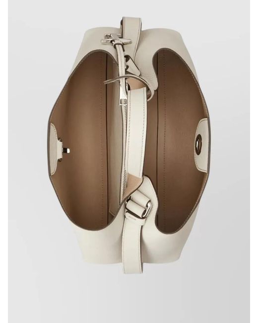Tod's Natural Calf Leather Tote Bag