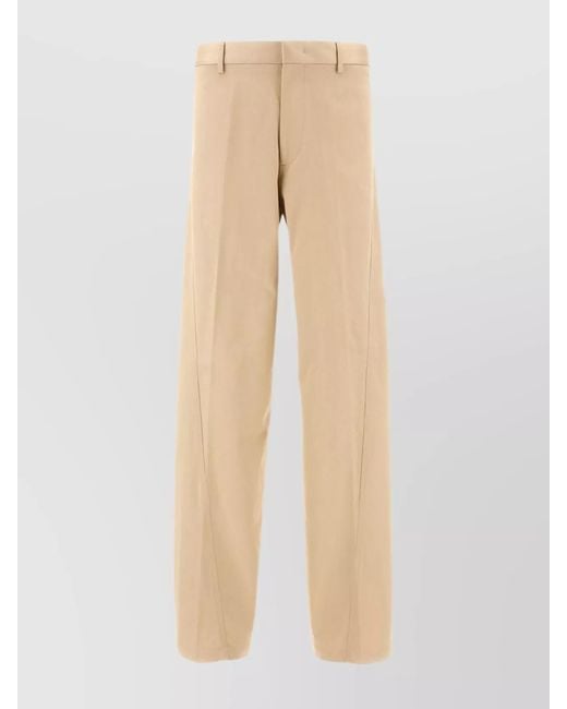 Lanvin Natural Cotton Relaxed-Fit Chino Trousers for men