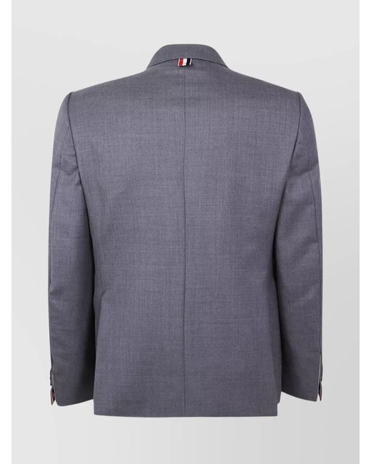 Thom Browne Blue Wool Blazer for men
