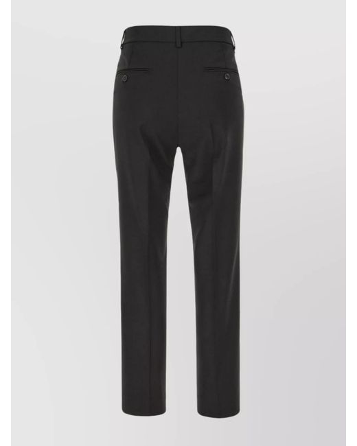 Weekend by Maxmara Black Virgin Wool Tailored Trousers