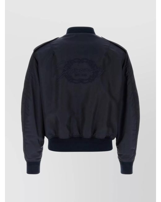 Givenchy Blue Nylon Bomber Jacket for men