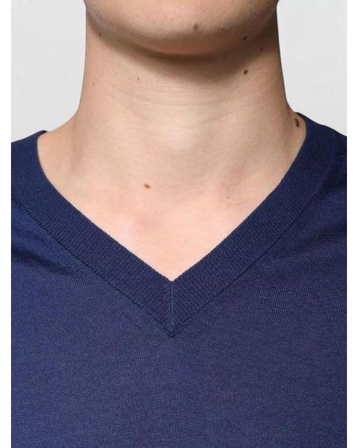 Dolce & Gabbana Black Cashmere V-Neck Sweater for men