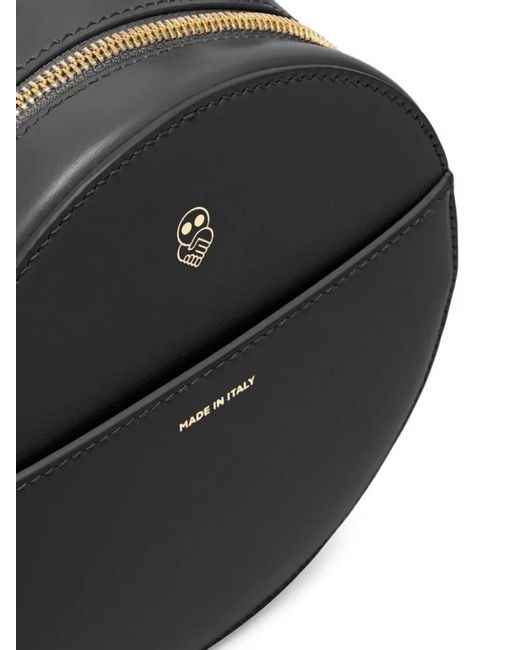 AZ FACTORY Black Leather Mini Clutch Bag
