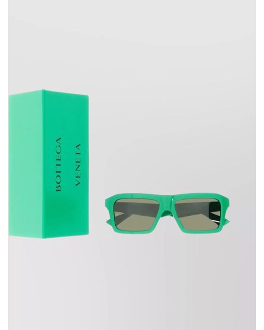 Bottega Veneta Green Square Sunglasses
