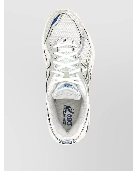 Asics White Gt 2160 Mesh Sneakers Rubber Sole for men