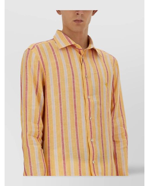 Etro Natural Linen Regular-Fit Shirt for men