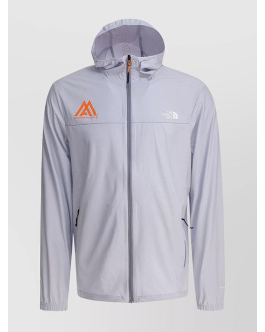 The North Face Blue Elastic Cuffs Hooded Design Side Zip Pockets for men
