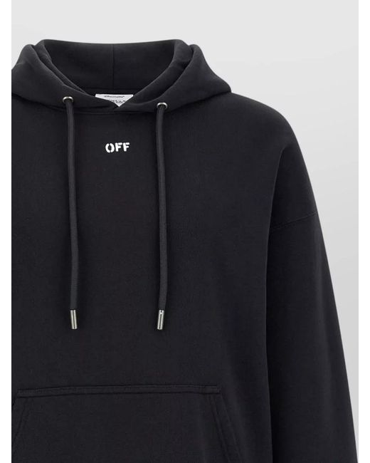 Off-White c/o Virgil Abloh Blue Spray Arrow Skate Hooded Knit Sweatshirt for men