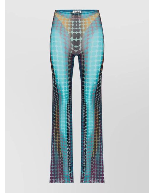 Jean Paul Gaultier Blue Flared Trousers