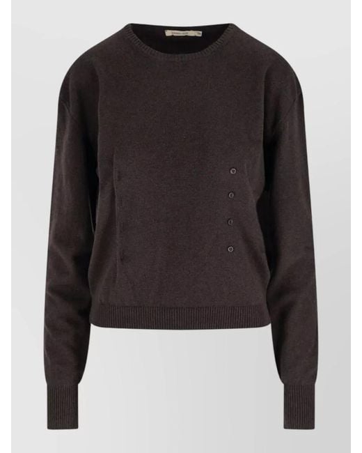Paloma Wool Black Cashmere Crewneck Long-Sleeve Jumper