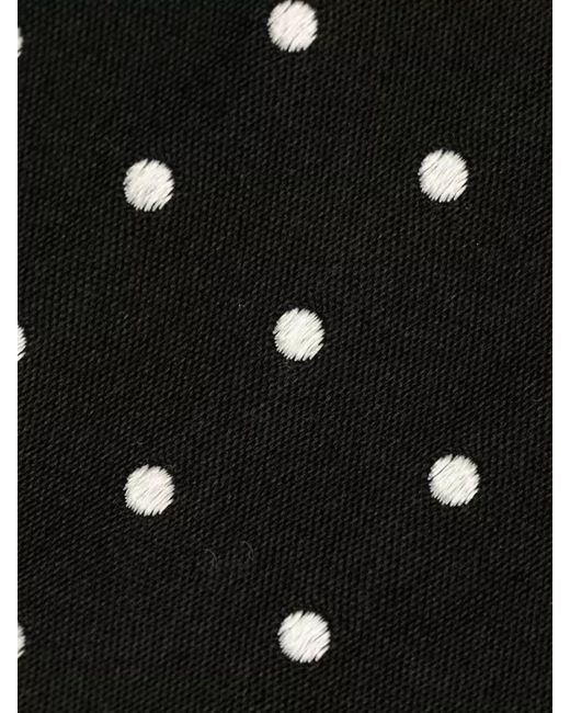 Dolce & Gabbana Black Polka Dot Silk Adjustable Men Tie