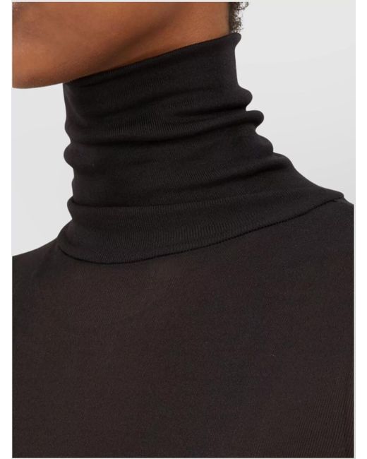 Maison Margiela Black High-Neck Long-Sleeve Bodysuit