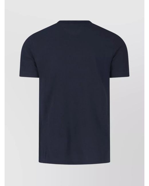Zanone Blue Cotton Short-Sleeve T-Shirt for men
