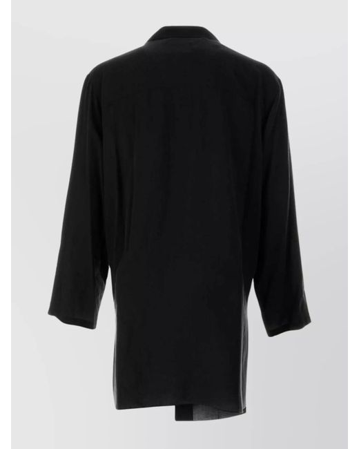 Yohji Yamamoto Black Oversized Shirt for men