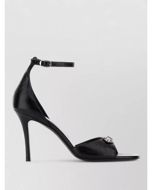 Balenciaga Black Leather Sandals