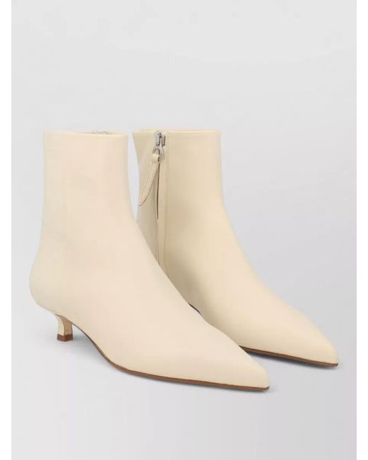 Aeyde Natural Leather Ankle Boots