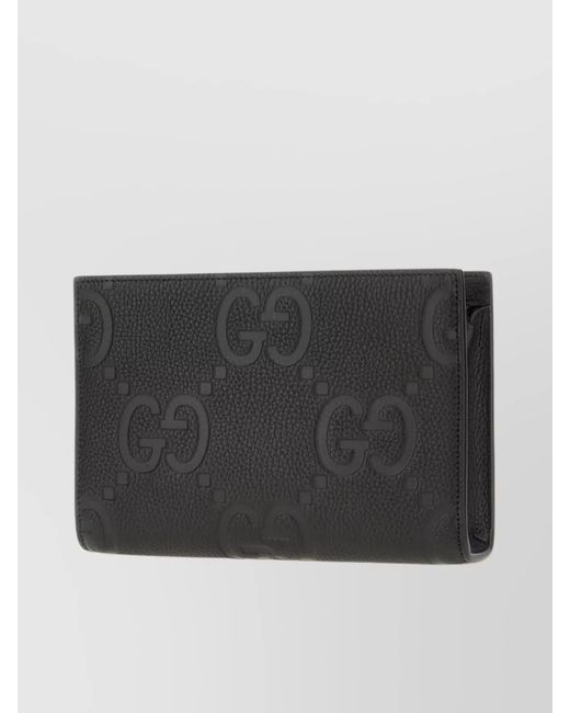 Gucci Black Crossbody Bag Leather Rectangular Shape for men
