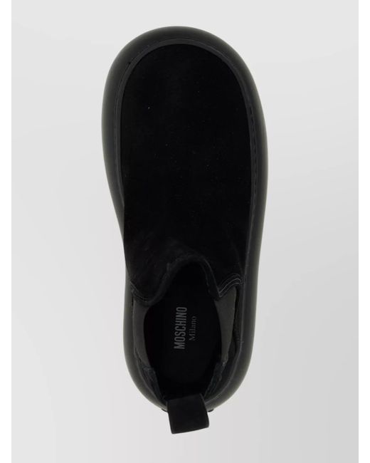 Moschino Black Leather Boots