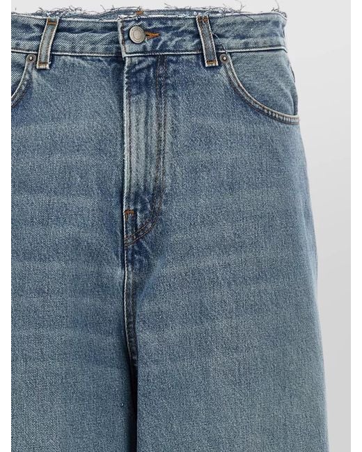 Haikure Blue Bethany Jeans Wide Leg Belt Loops