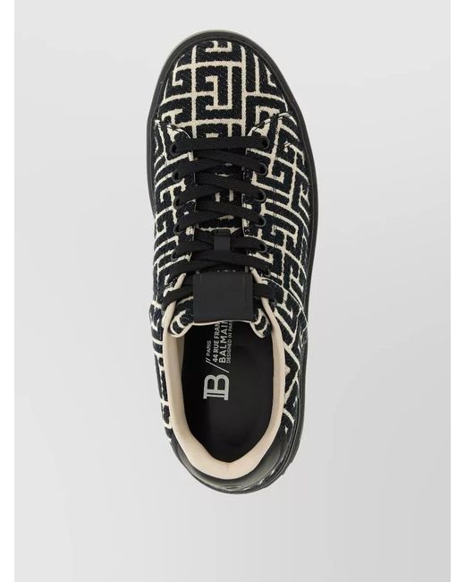 Balmain Black B-Court Low-Top Sneakers for men