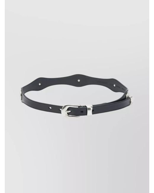 Our Legacy Metallic Leather Belt for men