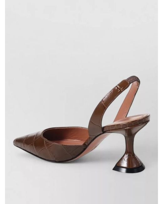 AMINA MUADDI Brown Leather Mules